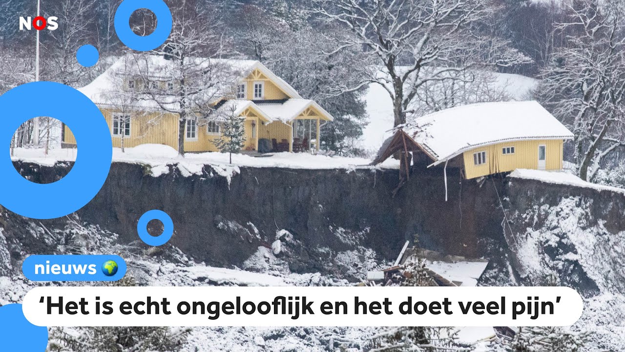 Grote zoektocht na aardverschuiving in Noorwegen