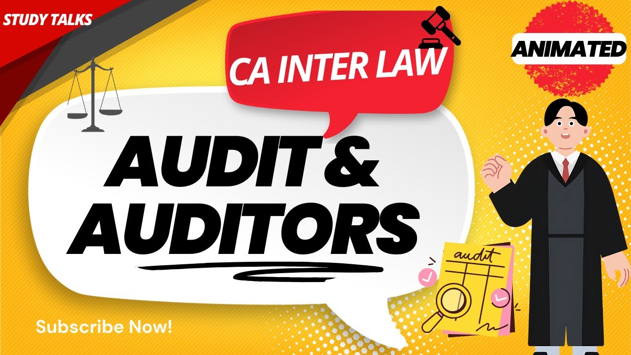 AUDIT AND AUDITORS made EASY | CA INTER LAW |