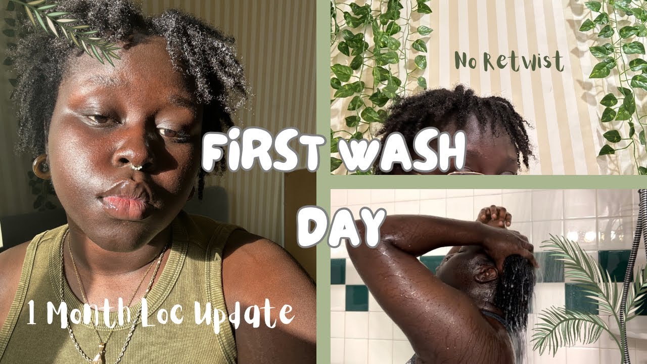 Washing My Starter Locs || No Retwist || 1 Month Update