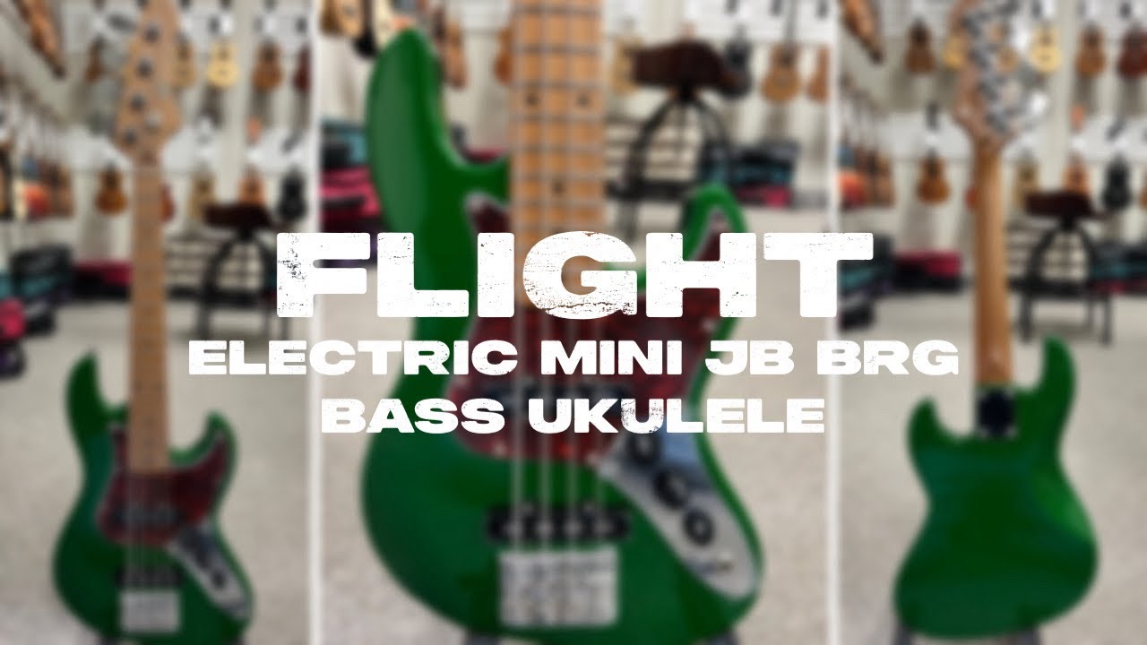Flight Mini JB Bass BRG Demo/Review at Aloha City Ukes