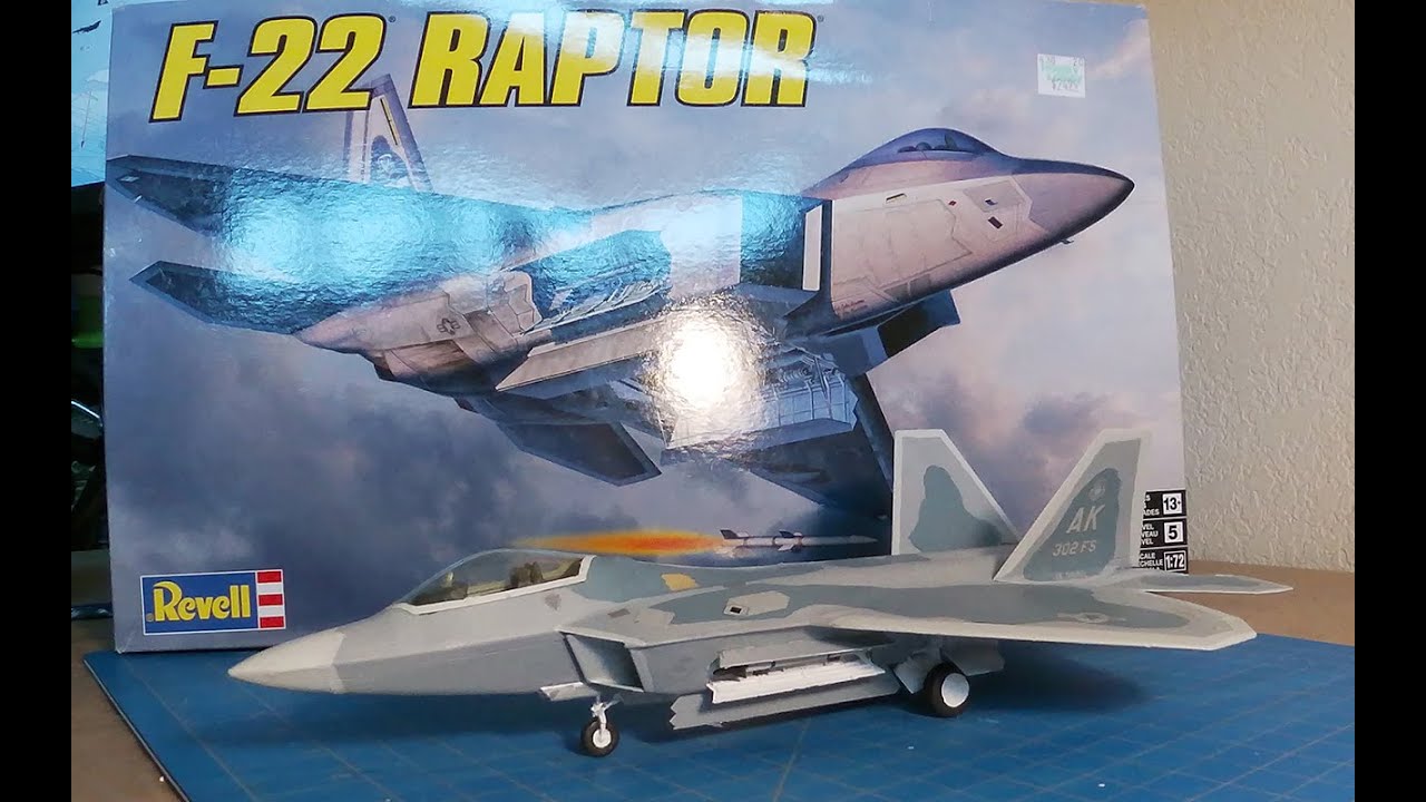 Revell 1/72 Scale F-22 A Raptor Assembly | Scale Model Sniper