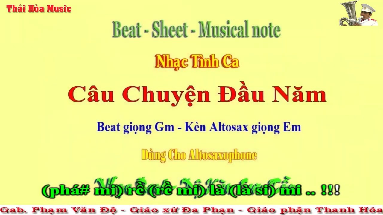 Beat - Sheet - Câu Chuyện Đầu Năm - Dành cho altosaxophone!