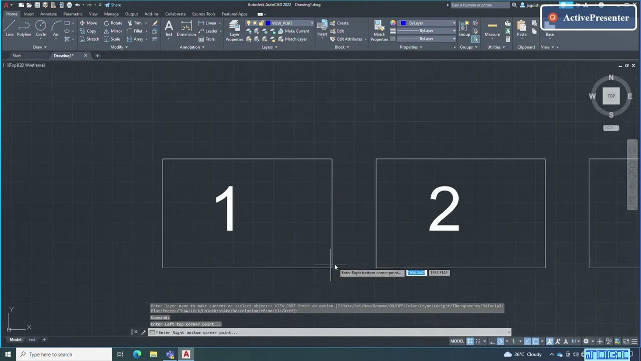 How to Layout Set at One Time in AutoCAD with a Lisp File