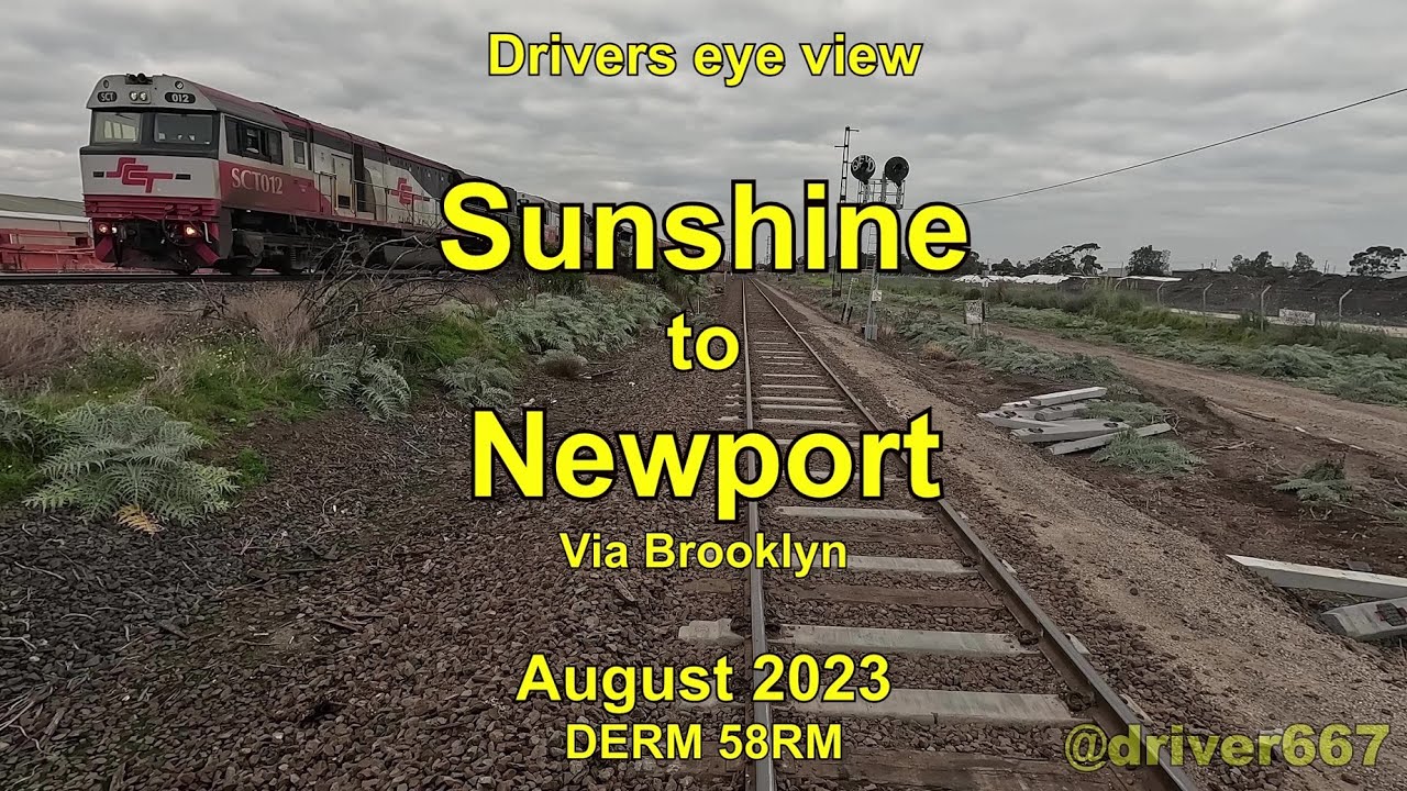drivers eye view, Sunshine to Newport, Aug 2023