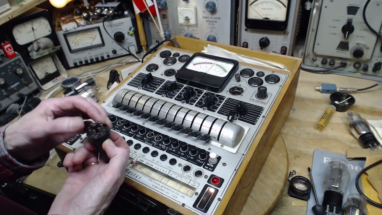 Tube Tester Testing - Precision 10-54 Emission Tester