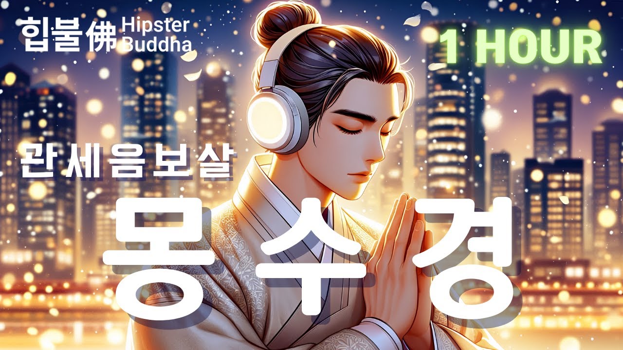 [𝟭 𝗛𝗢𝗨𝗥] 𝙈𝙪𝙨𝙞𝙘 | 💗몽수경 (觀世音菩薩 夢授經)💗고왕경💗소원성취 재앙소멸 | 힙불佛 Hipster Buddha | #불교음악 #불교