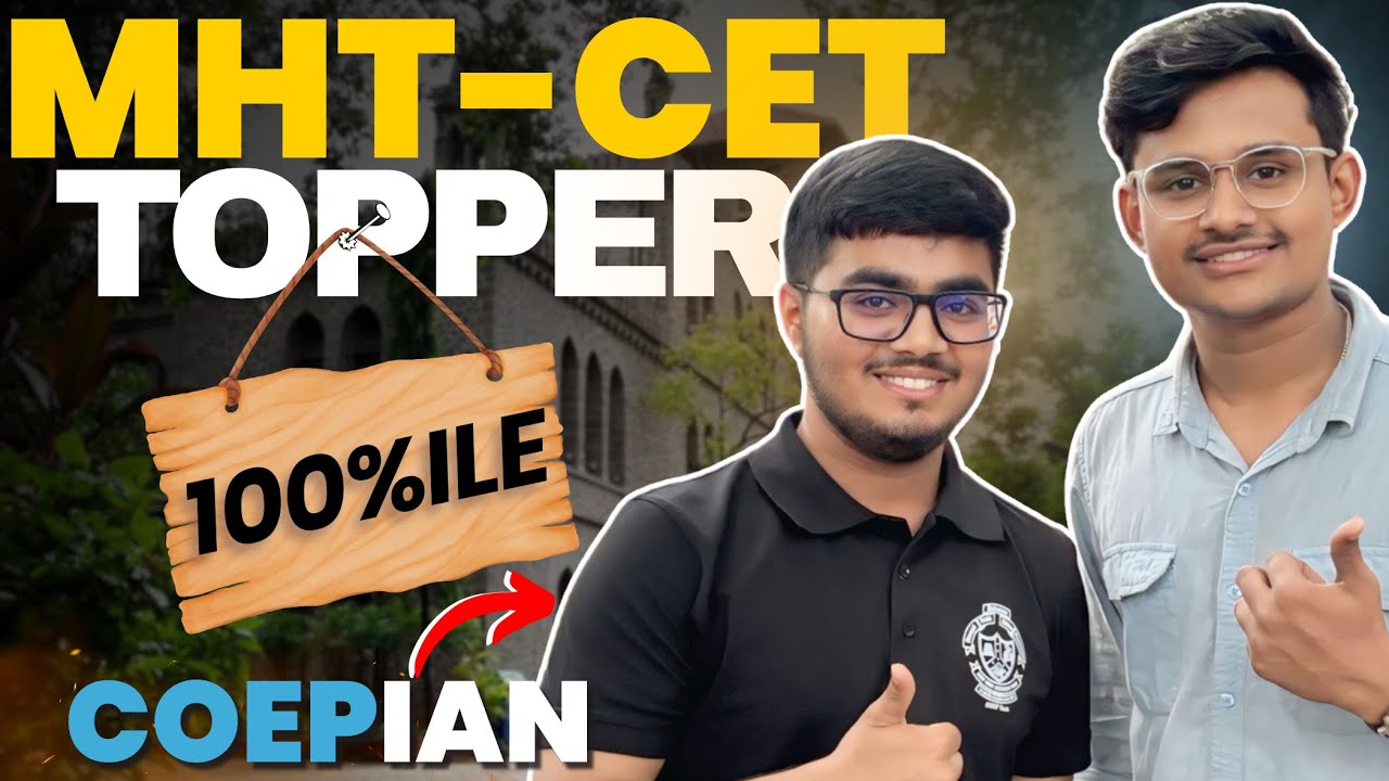How he Scored 100%ile in MHT CET 2025 🔥 | All Maharashtra Rank 6 Topper Interview 🎯 | Aaditya COEP |
