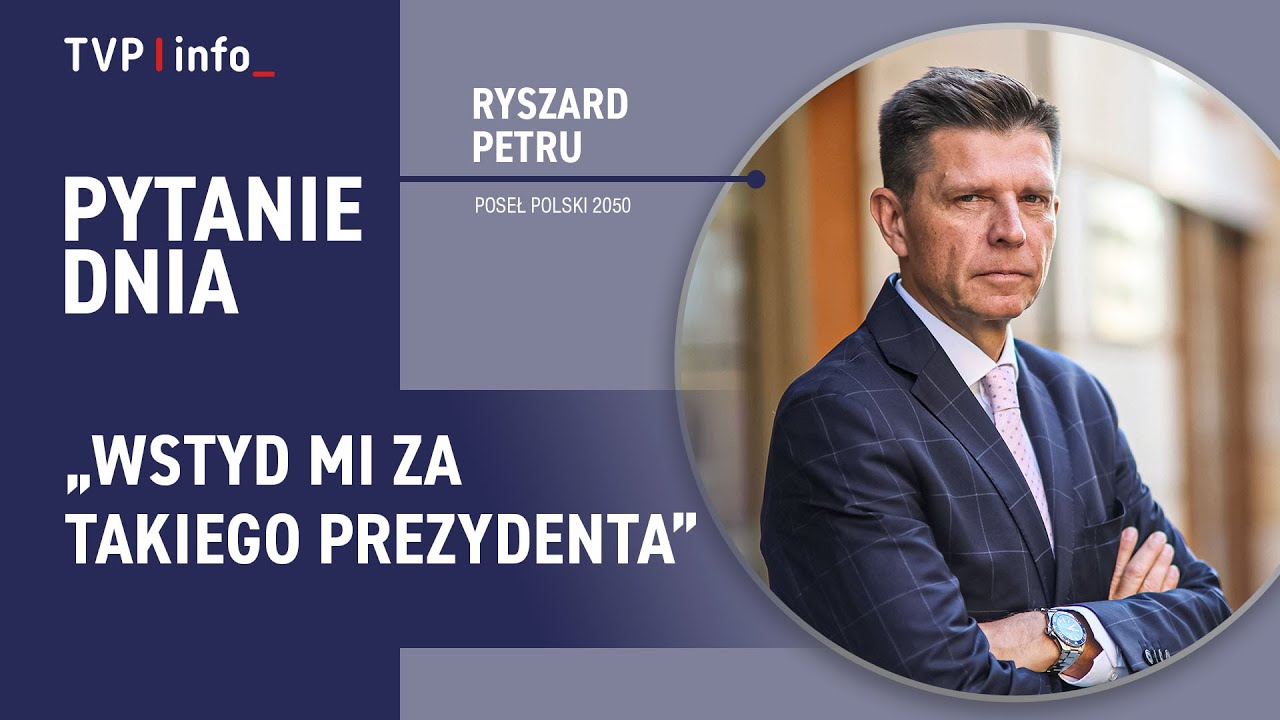 Ryszard Petru: Wstyd mi za takiego prezydenta | PYTANIE DNIA