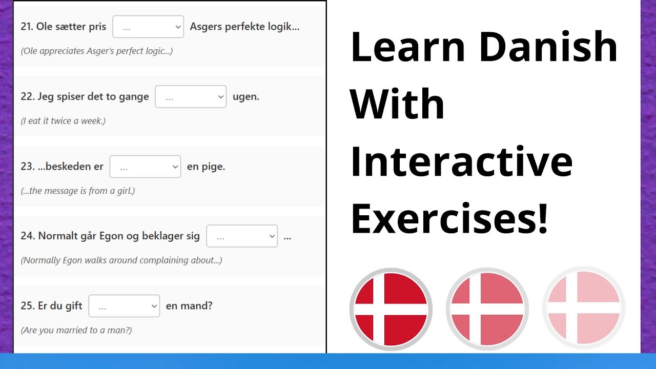 Learn Danish With Interactive Exercises!