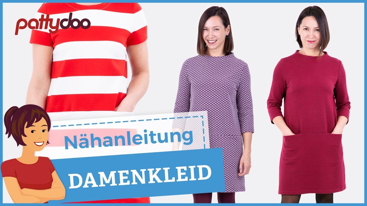 Nähanleitung A-Linien-Kleid - Ein schnell genähtes, klassisches Damenkleid!