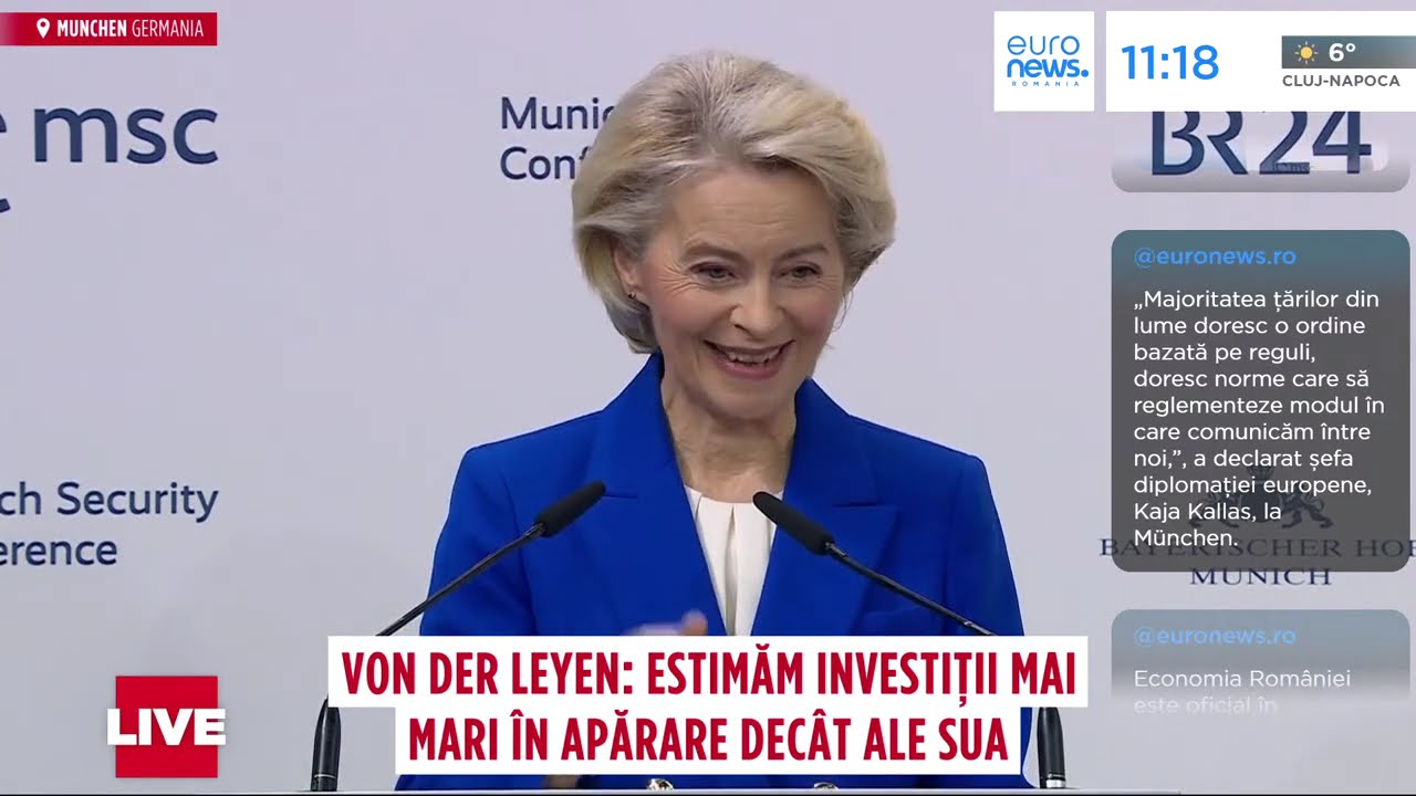 Ursula von der Leyen, mesaj către Washington: Europa se trezește și își asumă apărarea colectivă