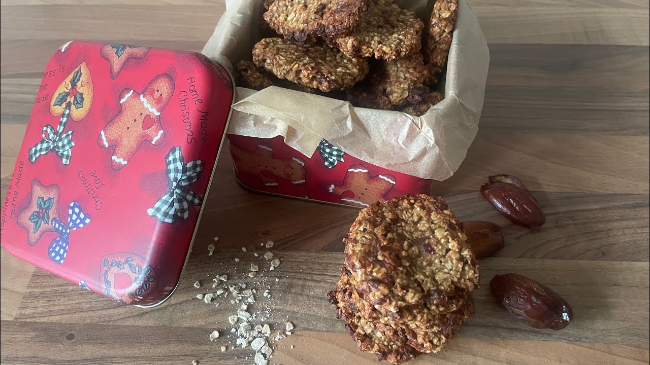 Süße Dattelkekse ohne Zucker, vegan und sehr lecker!! ✨🍪