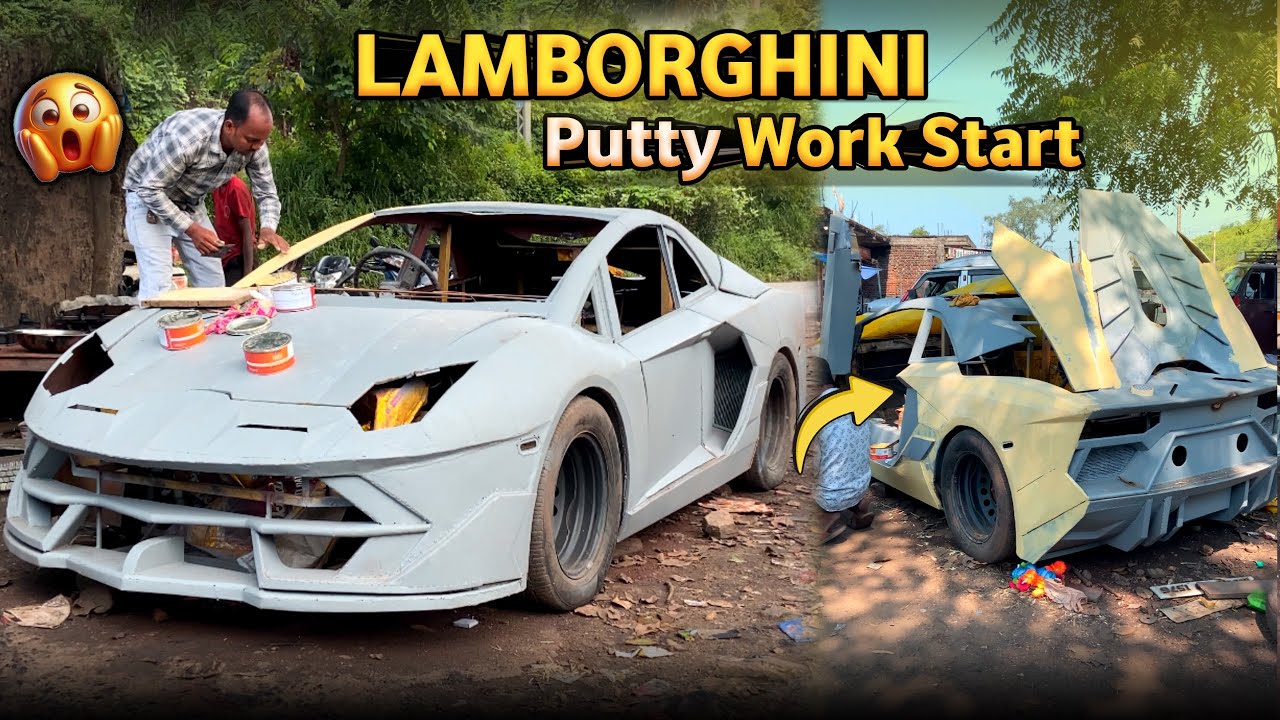 Finally Lamborghini Putty Work Start🔥 Handmadesupercar🚀