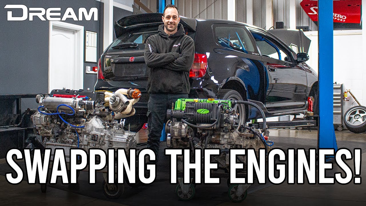 REMOVING BOTH OF THE EP3 TYPE-R ENGINES! | Dream Automotive