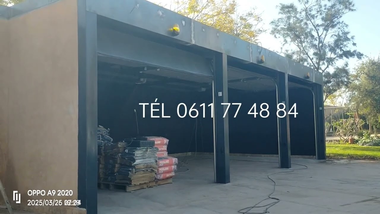 3 Portes séctionnelles motorisé Tél : 0611 77 48 84 / 0603 54 22 62