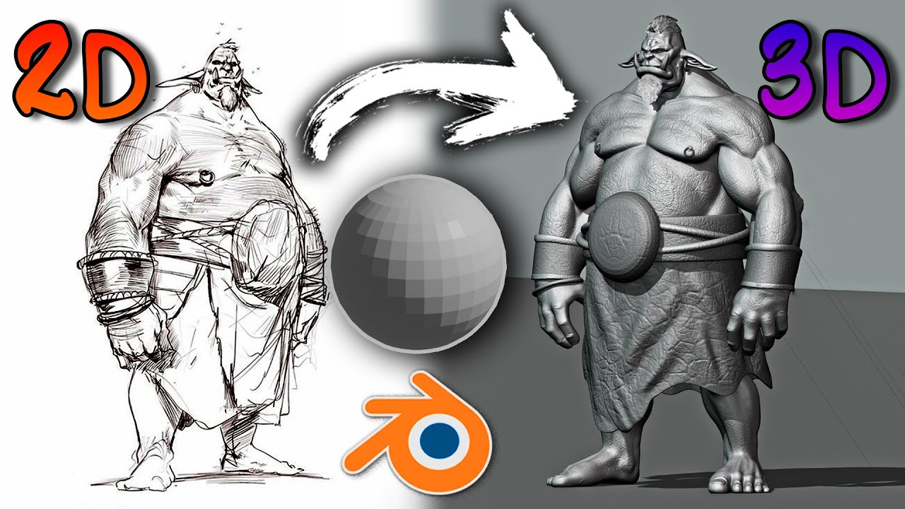 Blender Sculpt Character Tutorial (Old Orc)