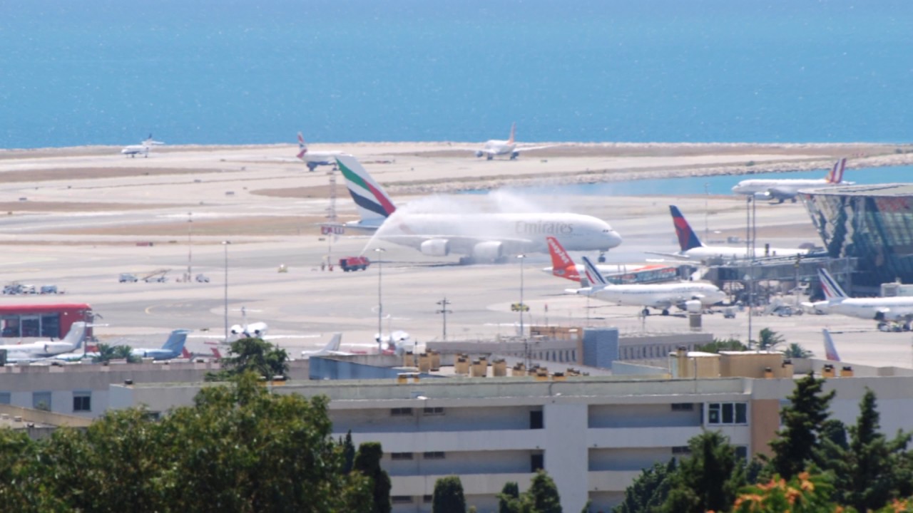 A380 EMIRATES à NICE  01 07 17