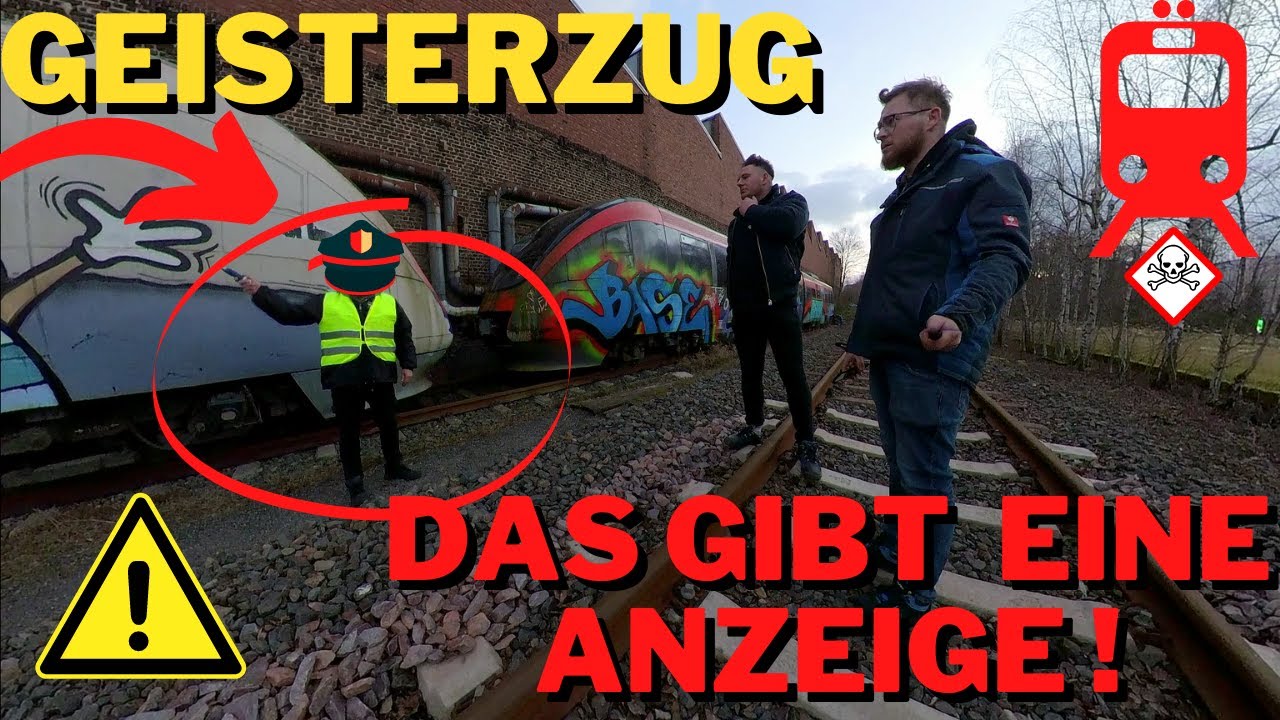 LOSTPLACE // GEISTERZÜGE 👻 auf dem ABSTELLGLEIS gefunden 🚂🚃🚃💨 // Das gibt eine ANZEIGE! 👮‍♀️⛔