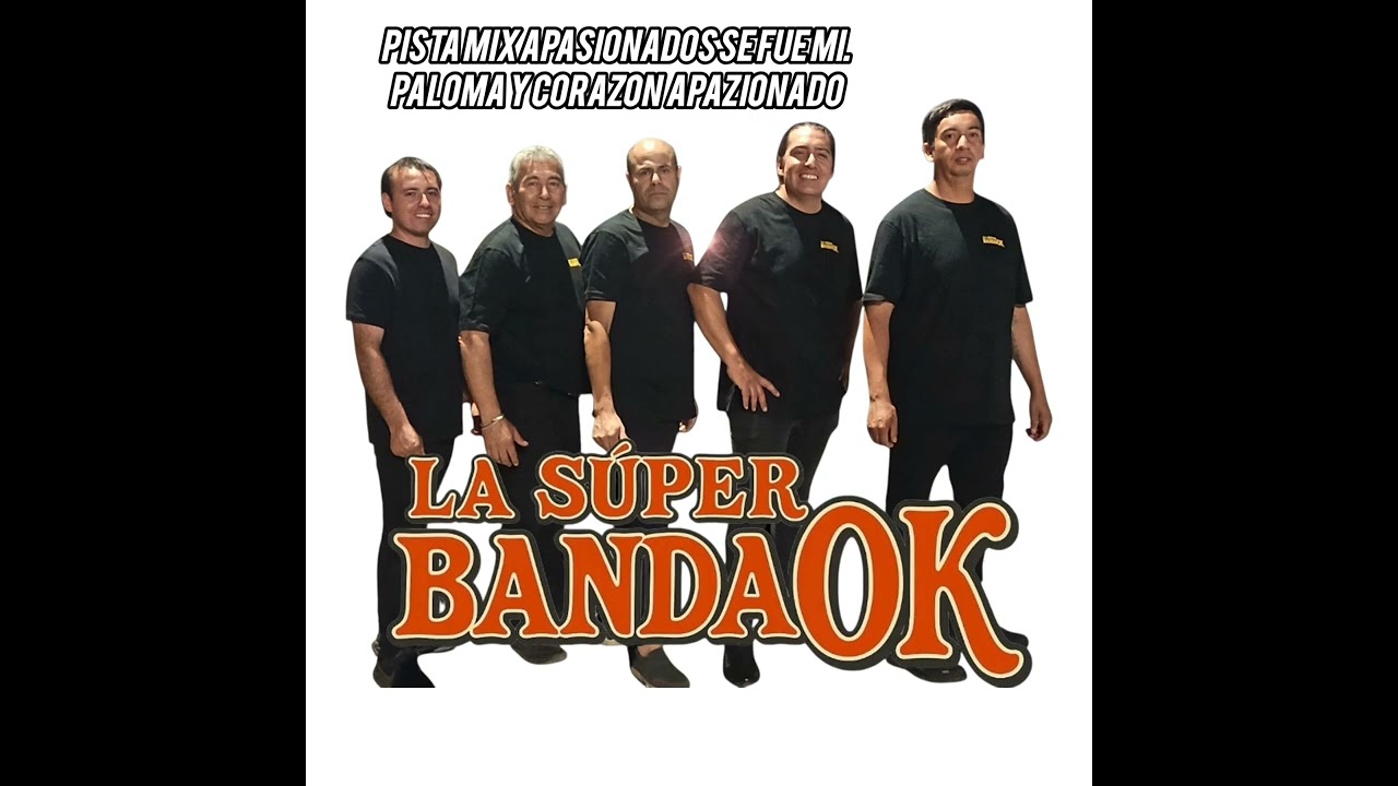 LOS SUPER BANDA OK MIX PISTA KARAOKE SE FUE MI PALOMA Y CORAZON APASIONADO ESTILO GRUPO APASIONADOS