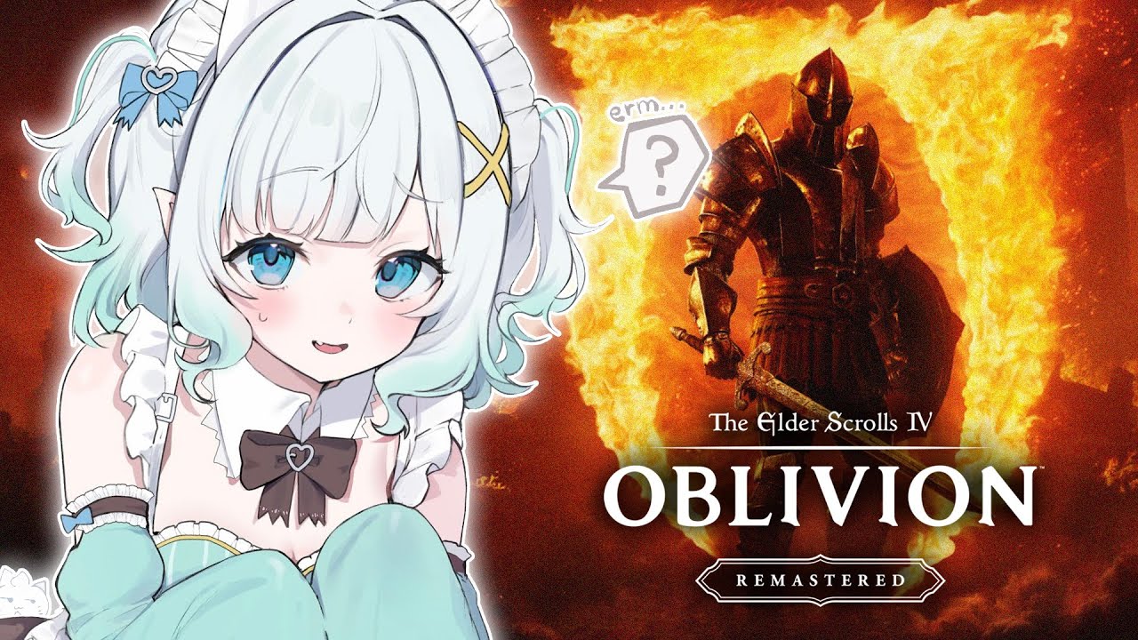 【FIRST TIME PLAYING ELDER SCROLLS- OBLIVION】Elder Scroll? Are you calling me old?【Maid Mint Fantôme】