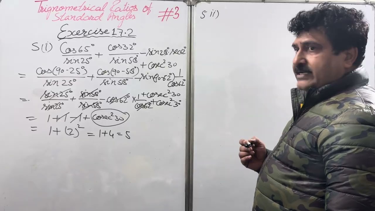 #3 Trigonometrical Ratios of Complementary Angles maths with Rajeev Sir #exercise17.2 #Class9 #ICSE 