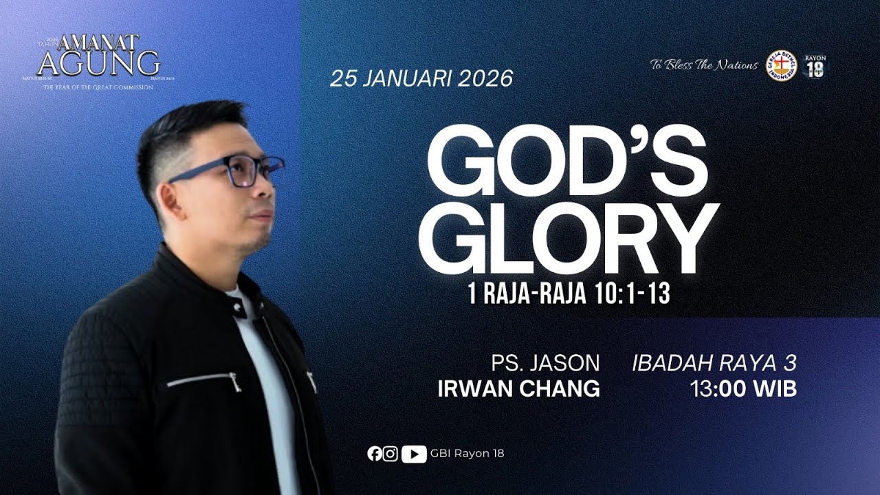 Ibadah Onsite 25 Januari 2026 I Pukul 13.00 I Ps. Jason Irwan Chang