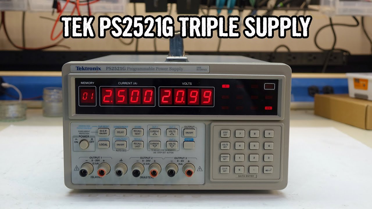 Tektronix PS2521G triple power supply repair and upgrade