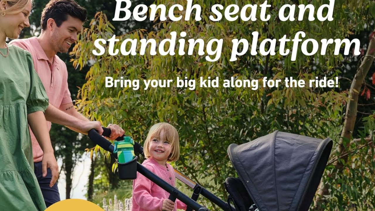 Graco Ready2Grow LX 2.0 Double Stroller Features Bench Seat and Standing Platform Options, Clark