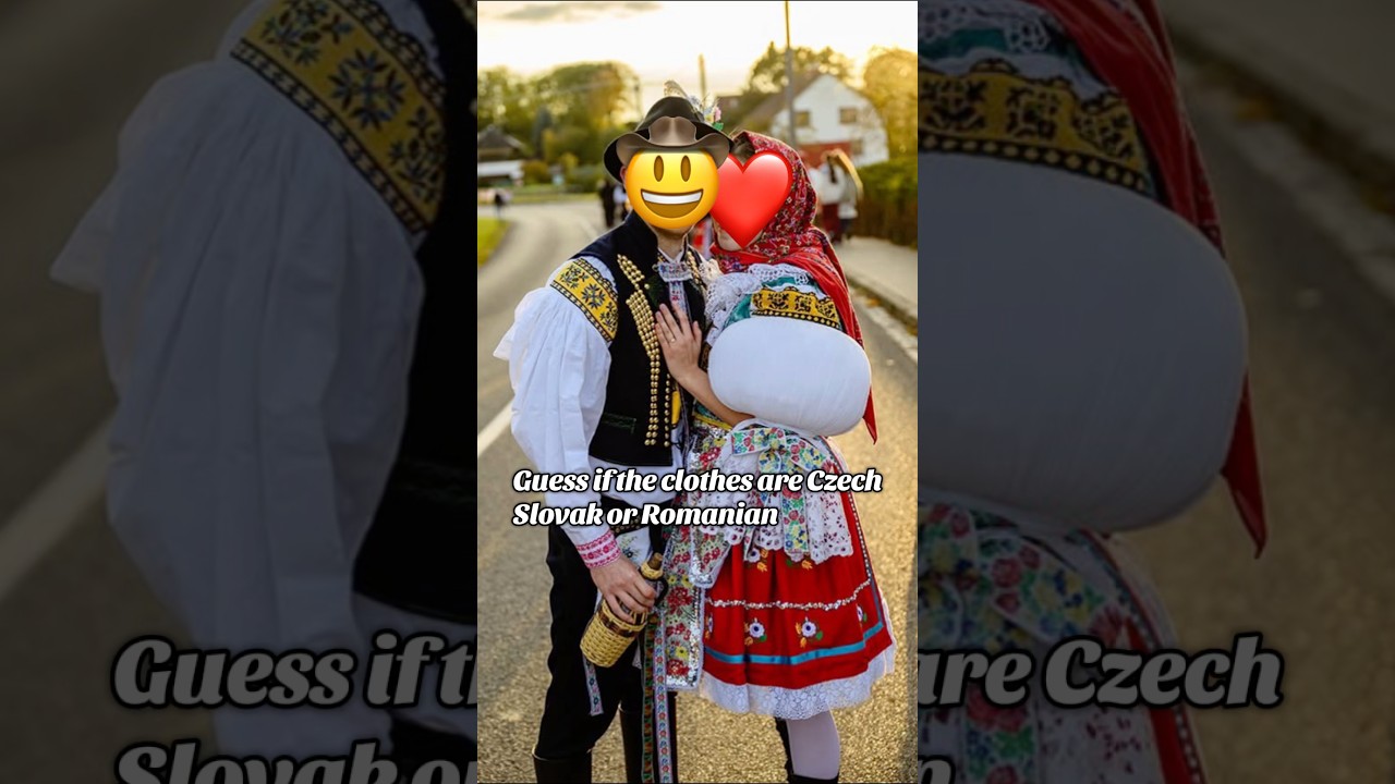 Guess if the clothes are Czech Slovak or Romanian #czechfolklore #slovakfolklore #romanianculture