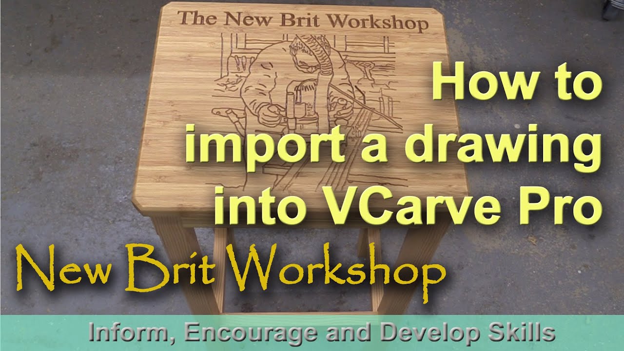 Как импортировать рисунок в VCarve Pro