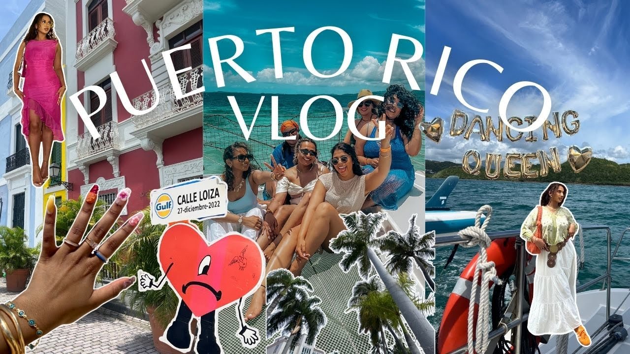PUERTO RICO VLOG | bachelorette party, boats, beaches, old san juan, food & more!