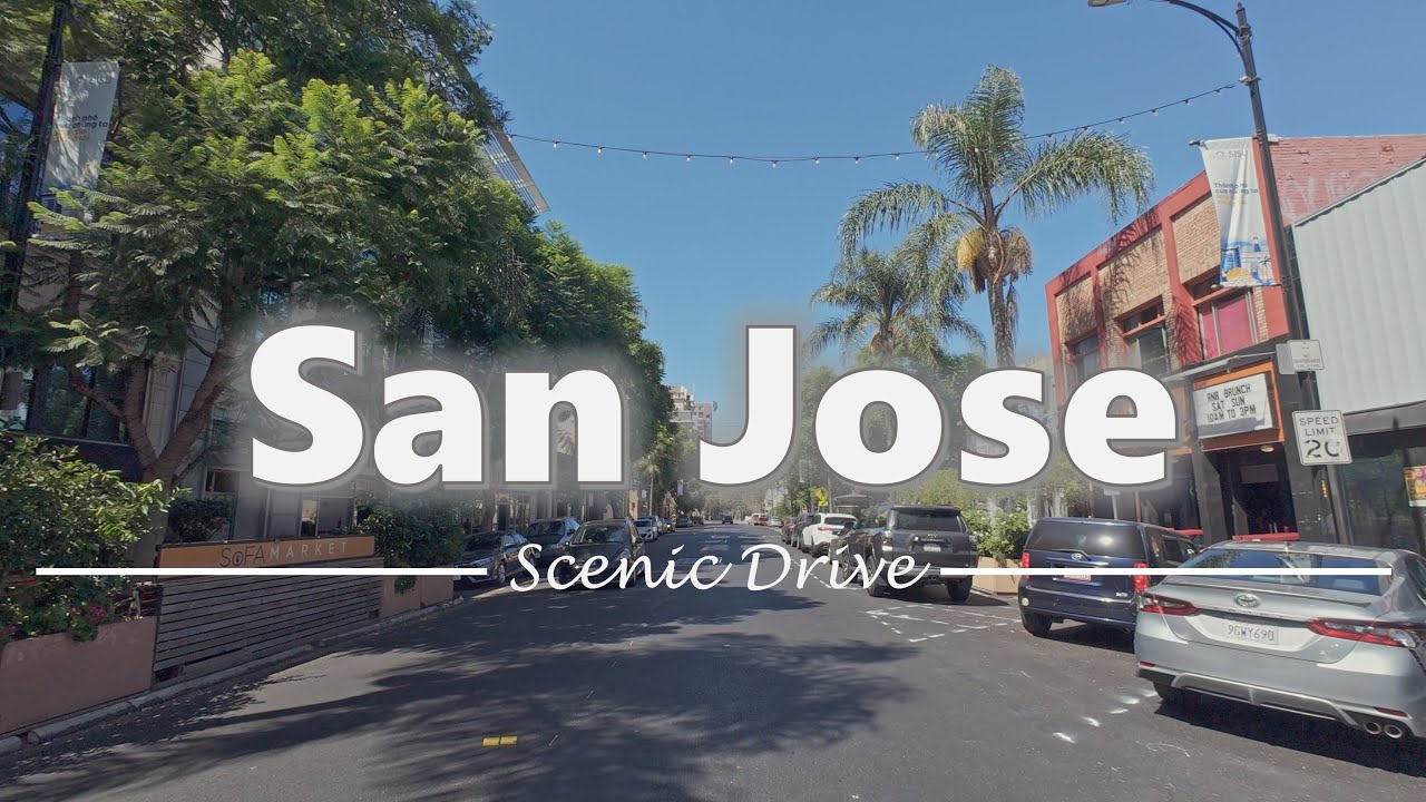Driving in Downtown San Jose, California - 4K