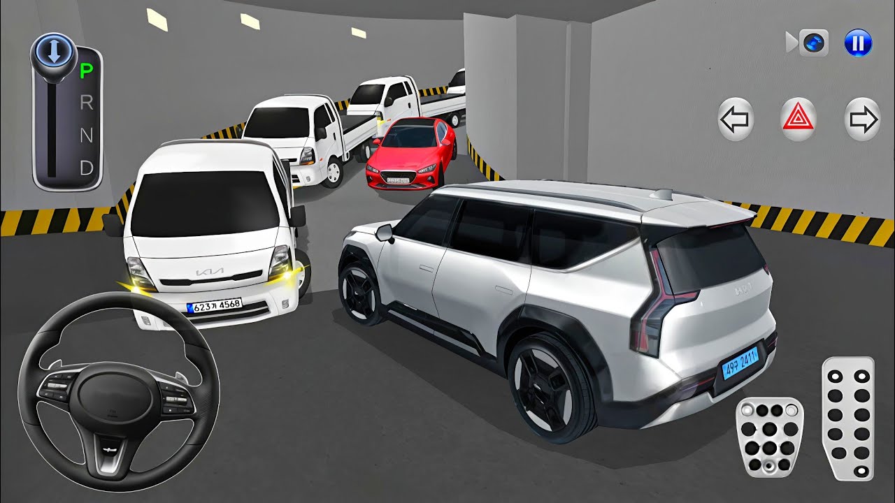 New Electric EV9 Stuck in Parking Garage🚘🚧 3D Driving Class 2026 - Android Gameplay 3D Driving Class