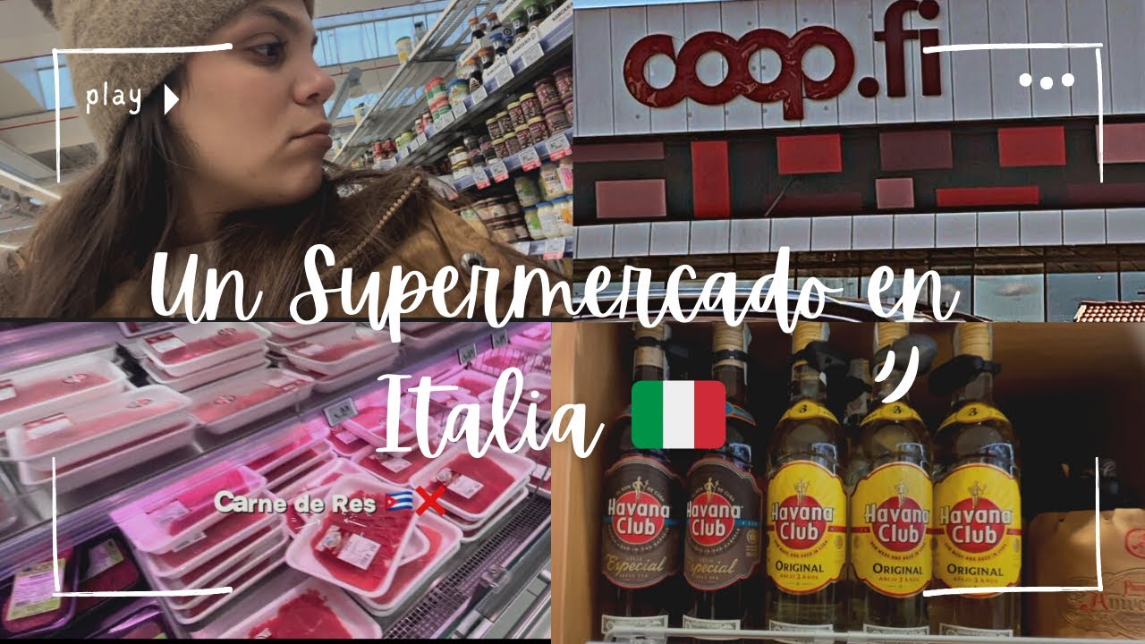 😱Así es un SUPERMERCADO en ITALIA 🇮🇹🛒| Te muestro TODO y diferencias con CUBA 🥹!!!