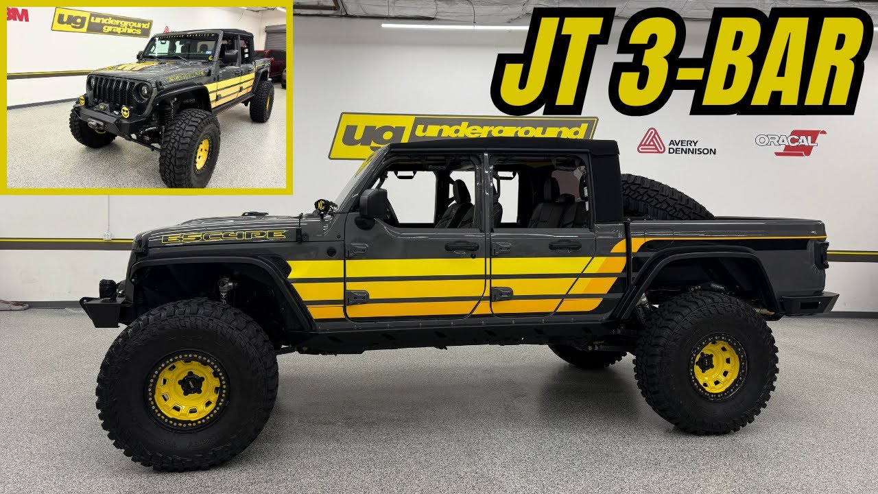 Как установить комплект обвеса 3 Bar Concept Kit на Jeep Gladiator | От Underground Graphics
