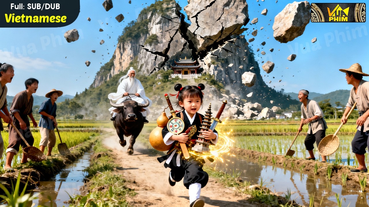 Tiểu Chiến Thần 3 Tuổi Một Chưởng Đánh Sập Núi Tu Hành Của Sư Phụ Trộm Hết Bảo Bối Xuống Núi Tìm Cha