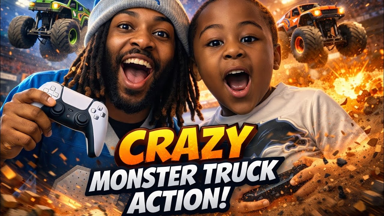 This Monster Truck Game Got Way Too Crazy (Arlo Lost It!)🔥
