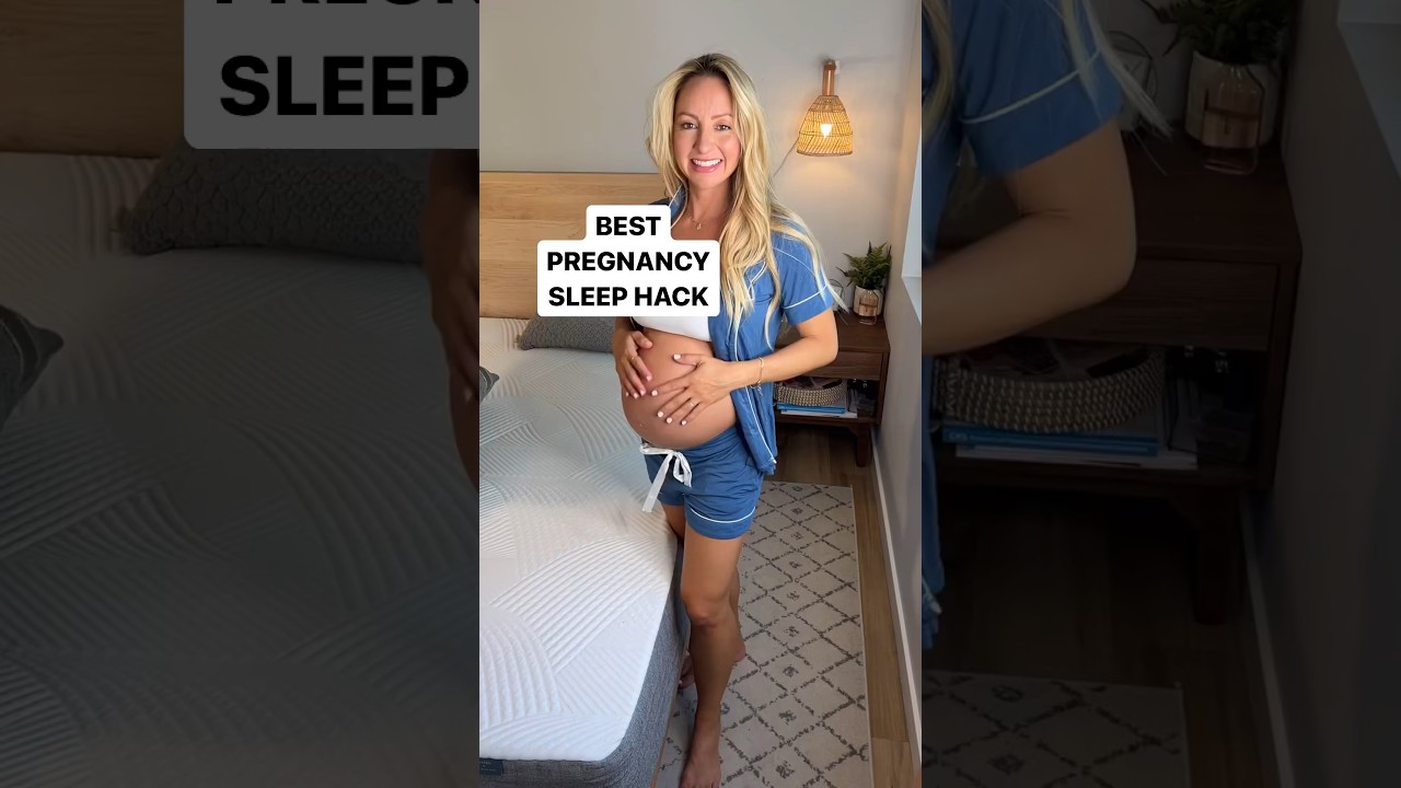 How To Sleep Comfortably While Pregnant 🤰 #pregnancy