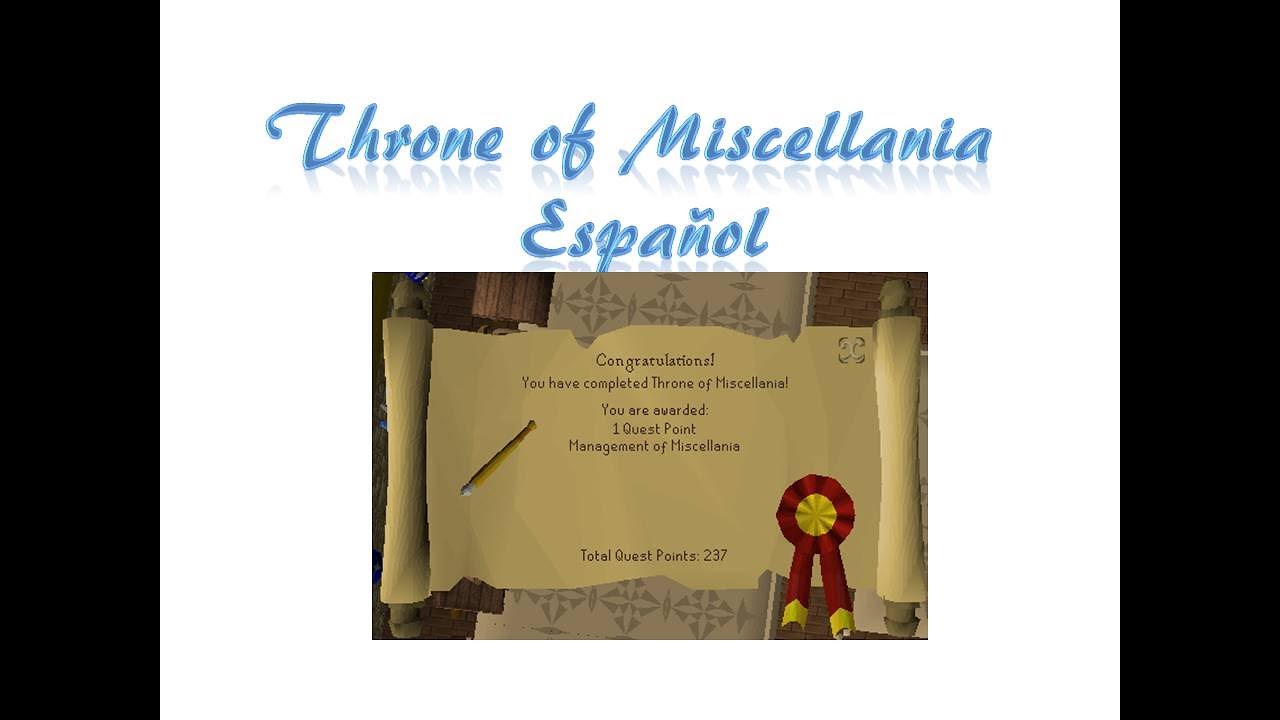 Throne Of Miscellania OSRS Español