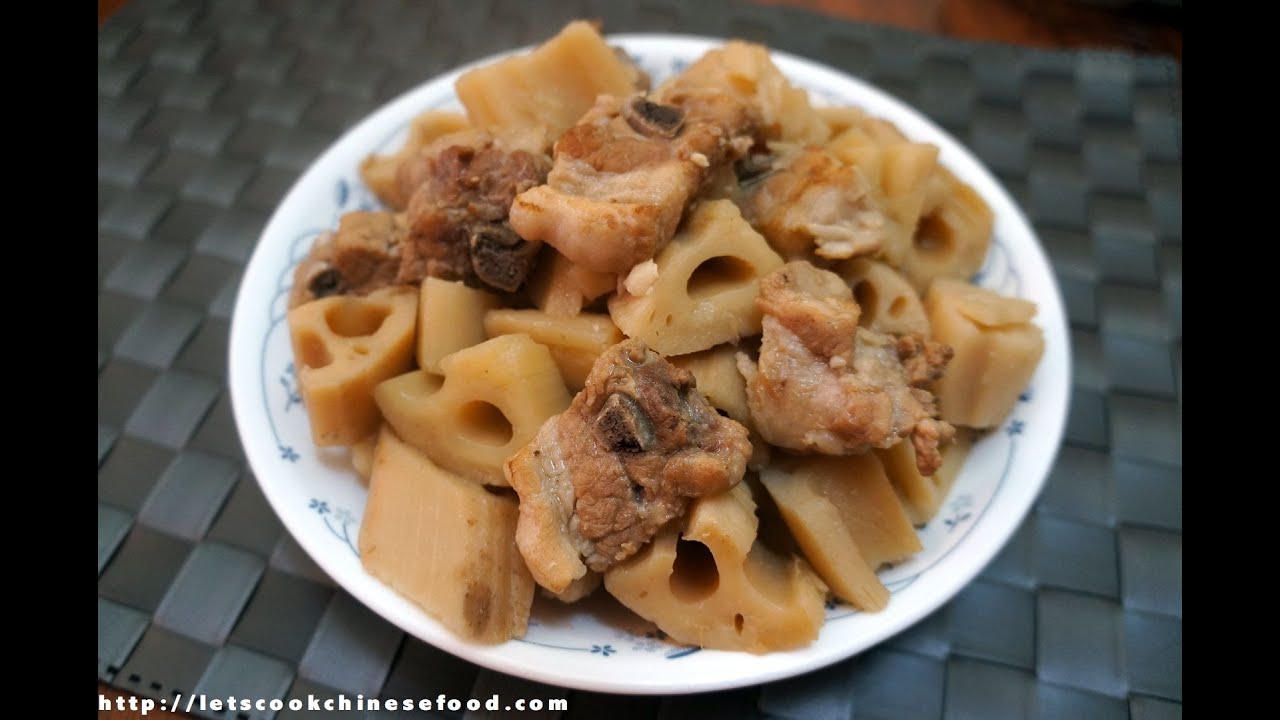 Hong Kong Recipe : Stewed Lotus Root with Spareribs