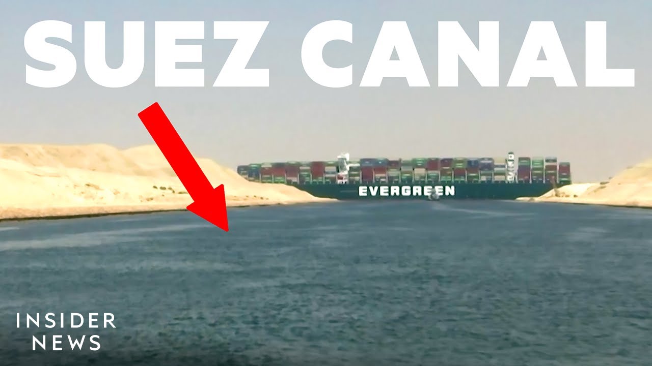 New Footage Shows Tugboats Trying To Free A Massive Container Ship Blocking The Suez Canal