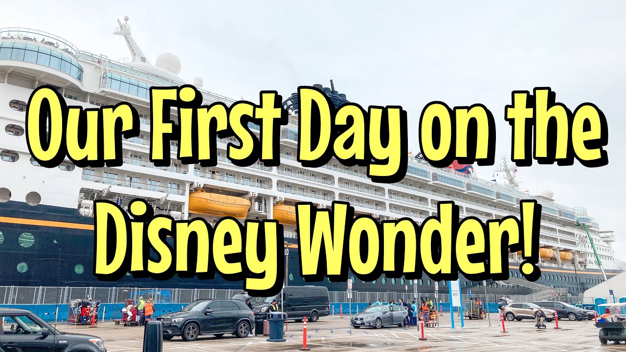 Our FIRST DAY on the DISNEY WONDER!