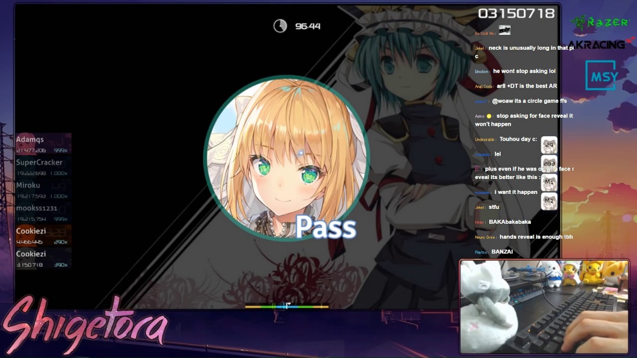 Cookiezi | IOSYS - Danzai Yamaxanadu [Eternal Damnation] +HD,DT 98.13% #1 518pp | Livestream w/ chat