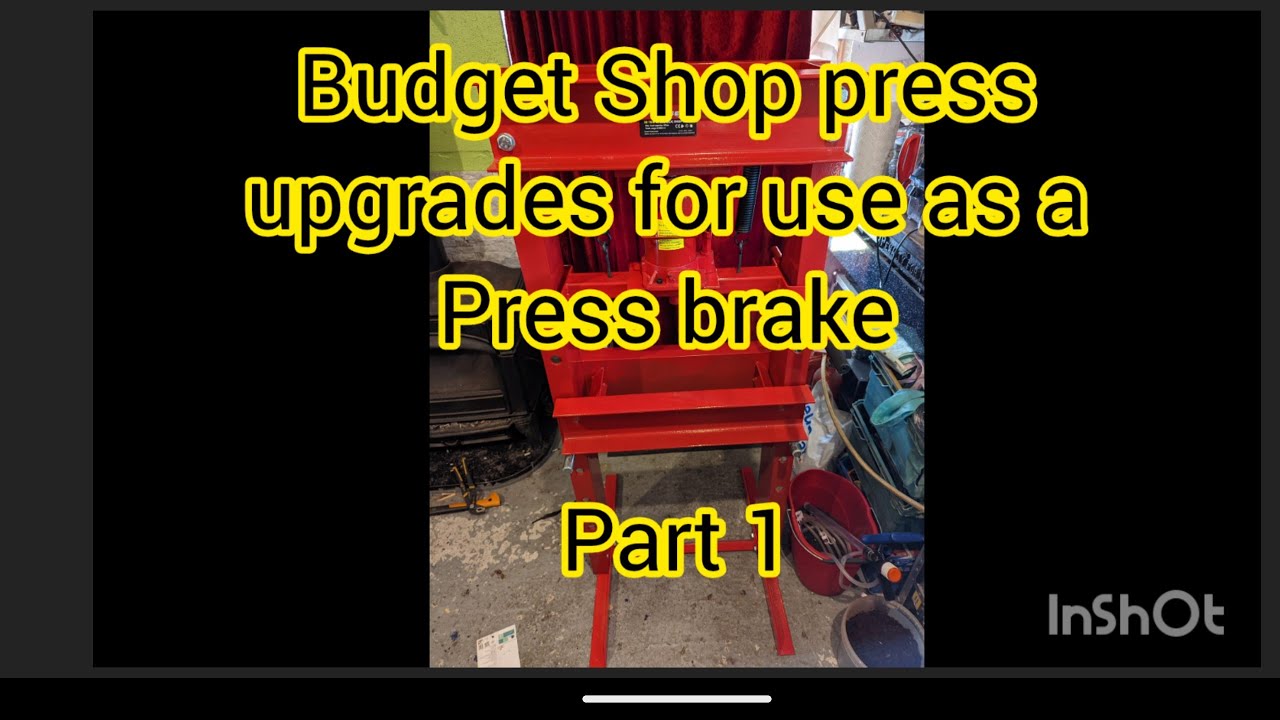 workshop press upgrades for use as a press brake //part1 // (on a budget)