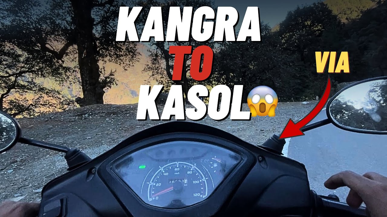 Kangra to Kasol on Scooty 🛵 | Unexpected Road via… 😳