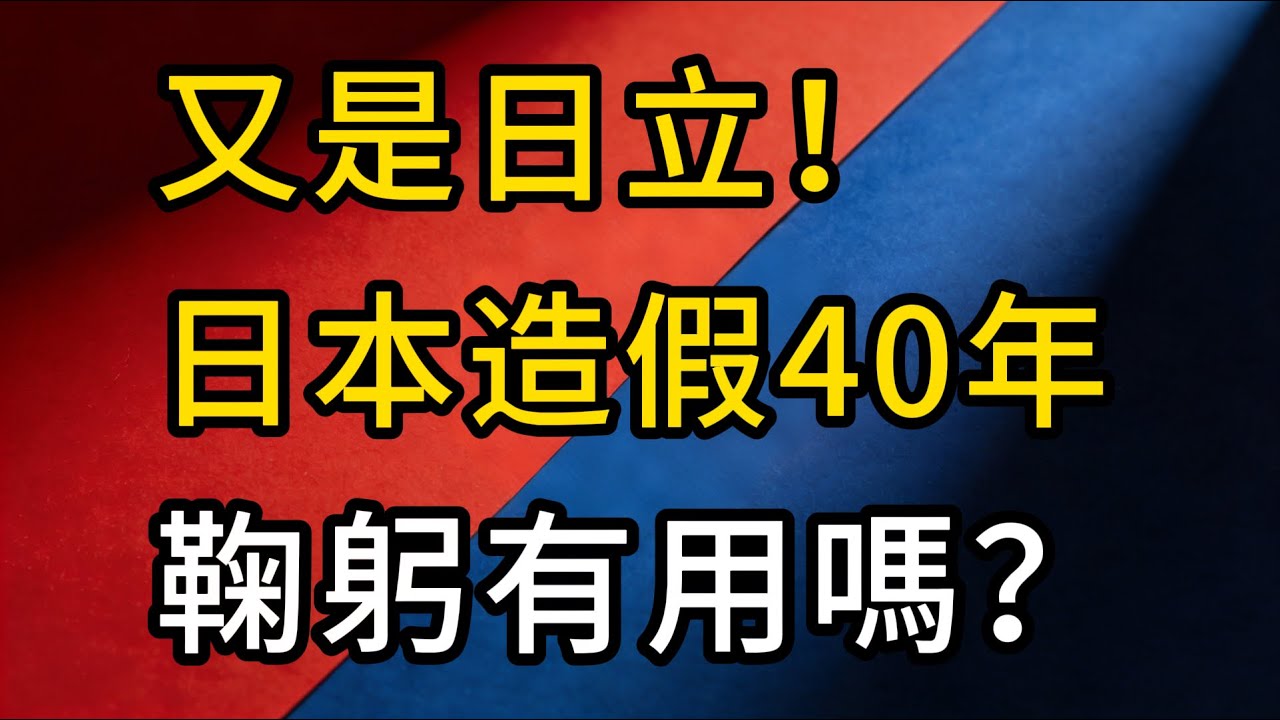 工匠還是「躬匠」？日本製造已死？造假40年，鞠躬有用嗎？