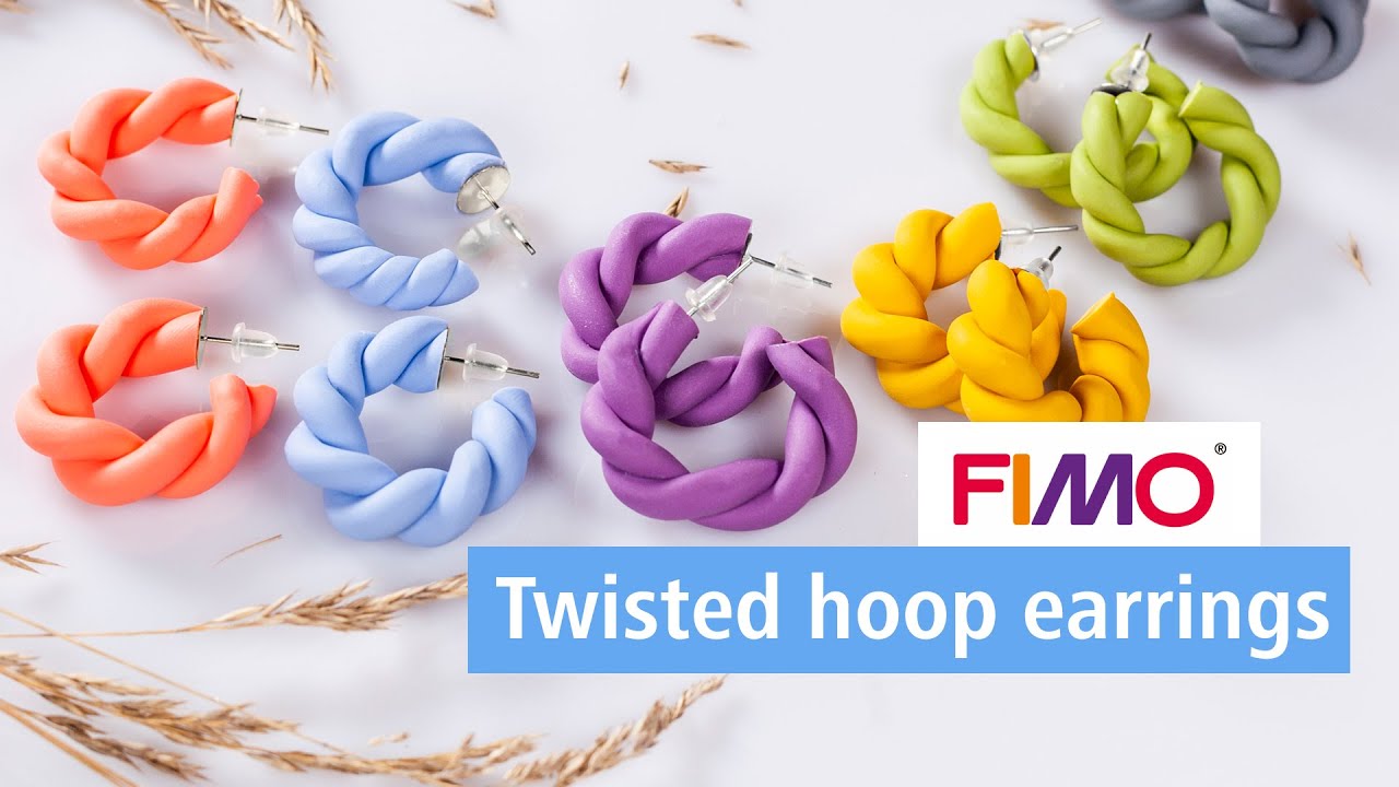 Twisted hoop earrings ▪ FIMO DIY | STAEDTLER