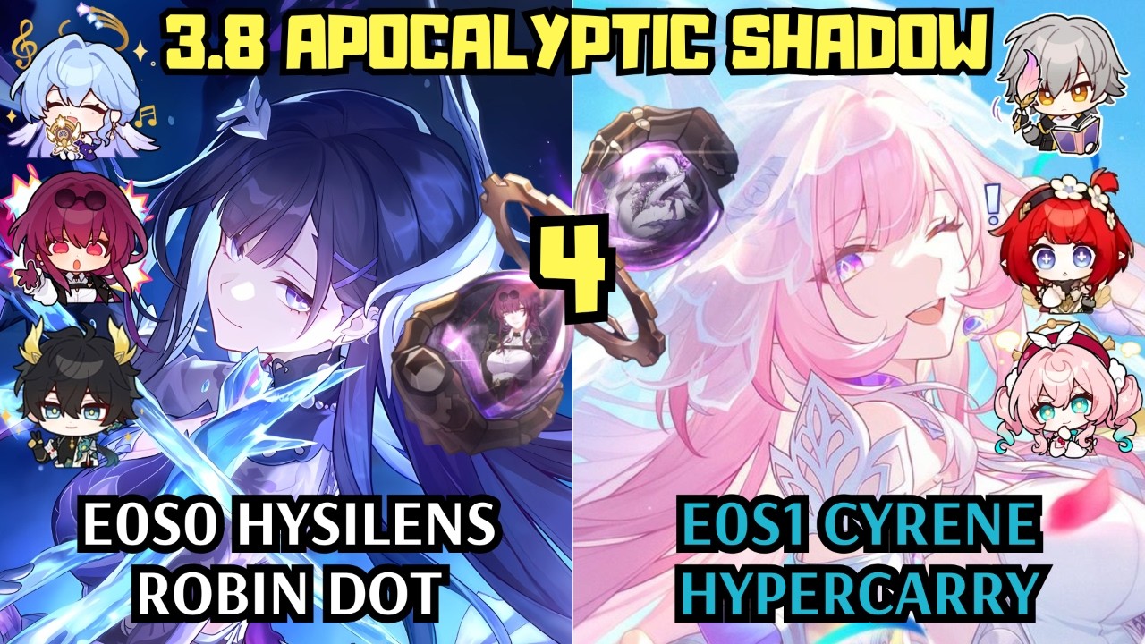 E0 Hysilens Robin DoT & E0 Cyrene Hypercarry | 3.8 Apocalyptic Shadow | Honkai Star Rail
