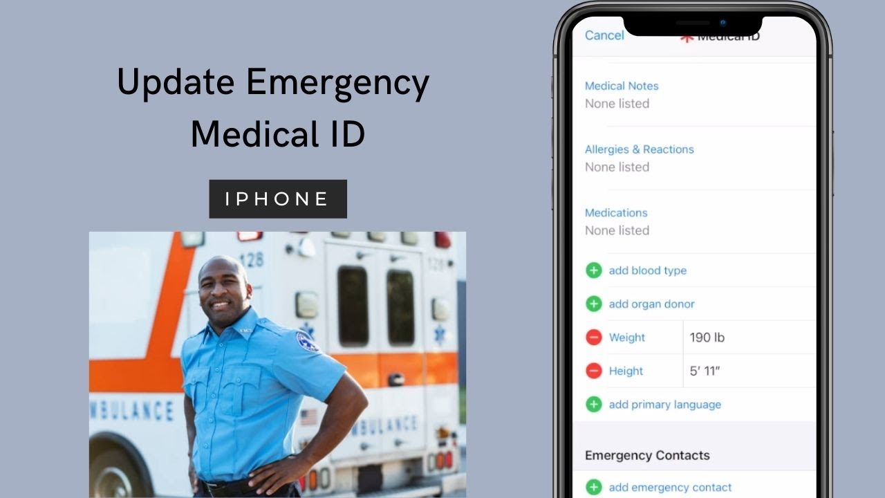 How to Update Emergency Medical ID on an iPhone