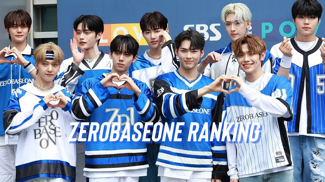 ranking zerobaseone in different categories